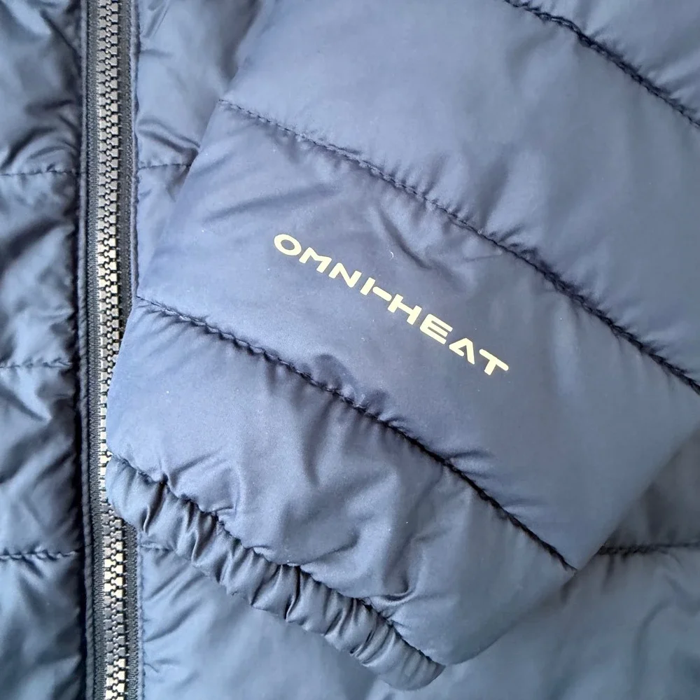 Columbia Omni‎ Heat Mens Puffer Jacket (LG) Quilted Full Zip Gorpcore Outdoor